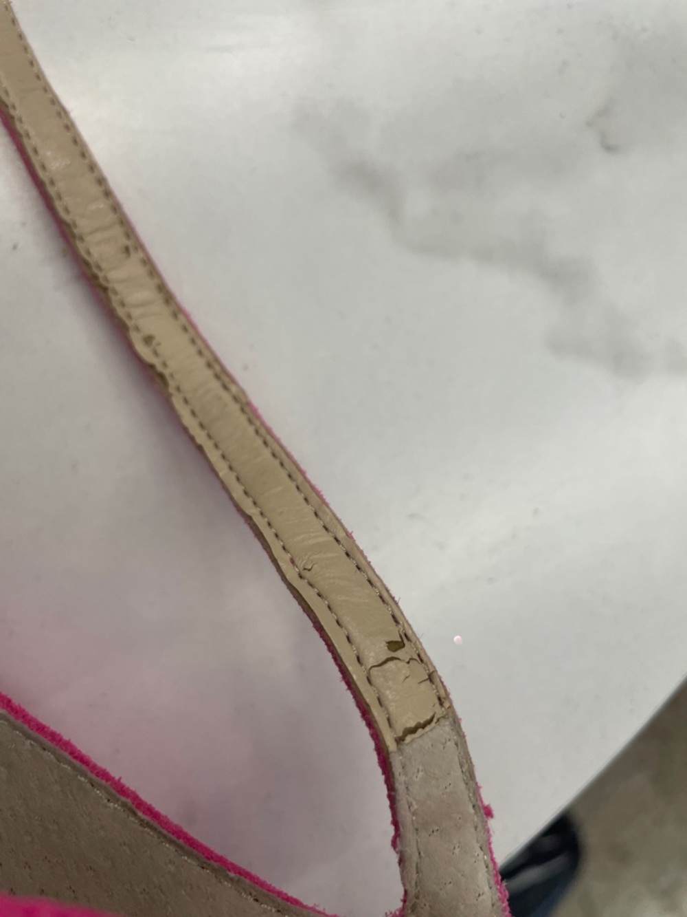 Vince Camuto Hot Pink Studded Espadrille Wedges - Picture 6 of 6
